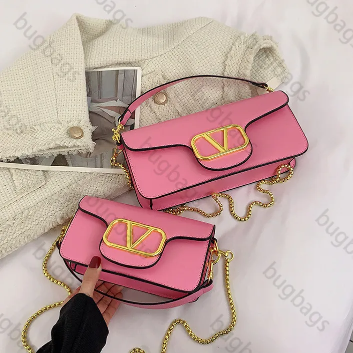 Leather Metallic Buckle V Letter Quilted Bag 2 Sizes Crossbody for Woman Flap Handbag High Quality Designer Bags Two Straps S Handbags