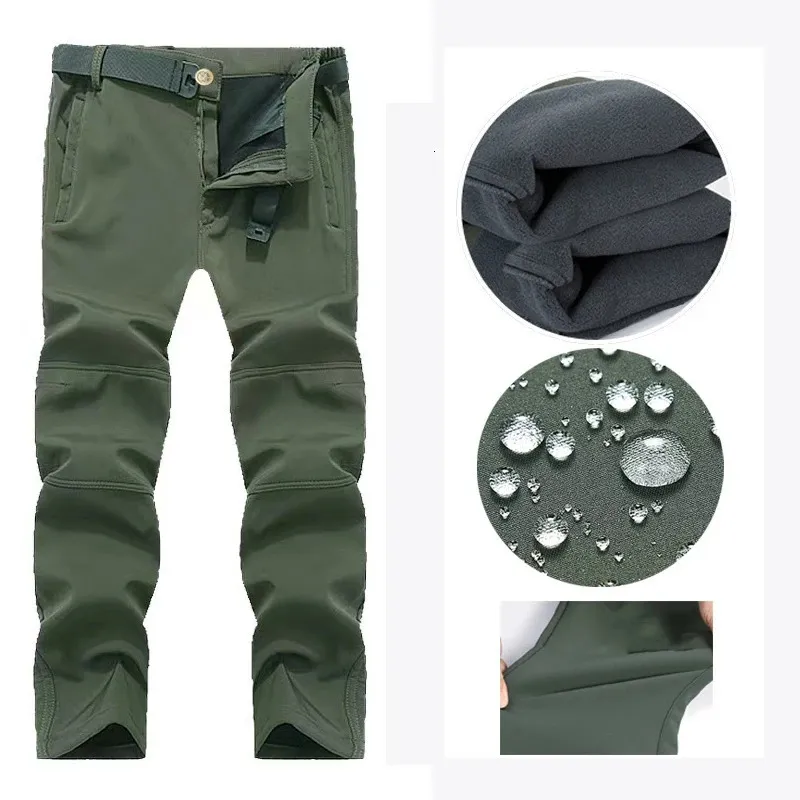 Winter Waterproof Mens Tactical SharkSkin Tactical Pants For Men
