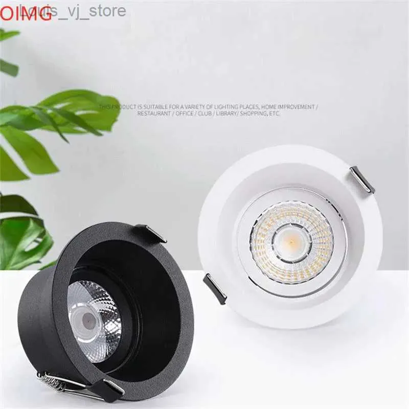 Book Lights Recessed Anti Glare LED Downlight AC110V 230V Dimmable COB Ceiling Lamp 7W9W12W15W18W20W Warm Neutral Cold White Spot Light YQ231130