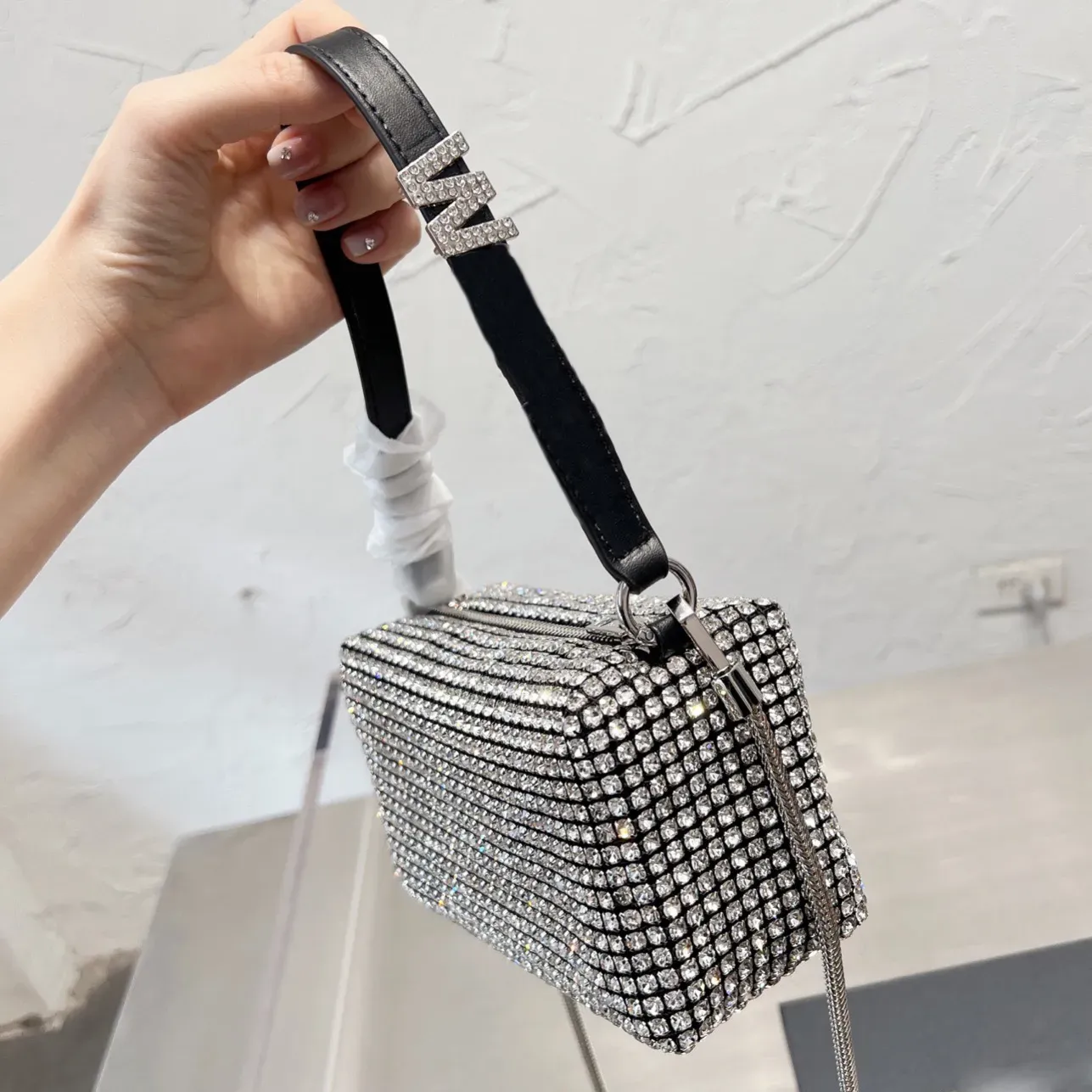 Designer Bag Luxury Handbags Women Diamond Handbag Shoulder Cross Body Shiny Rhinestone Purse Ladies From 30 01 DHgate