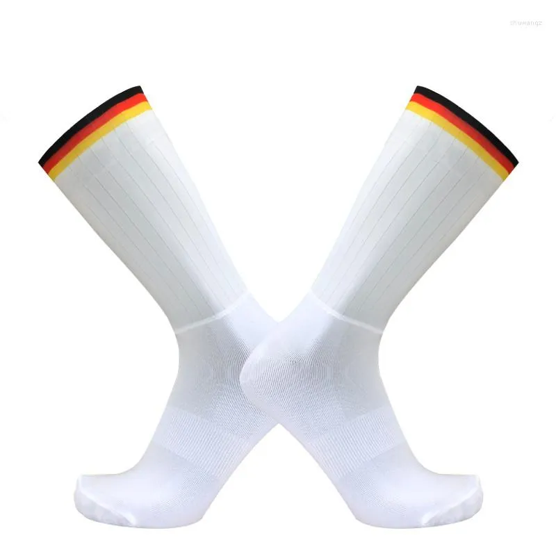 Rennjacken 1 Paar Sport-Radsocken Team Special Anti-Rutsch-Öffnung Silikon Nahtlose Fußlauf-Fußball-Reitausrüstung