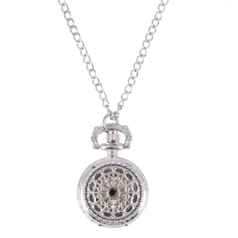 Watch Repair Kits Silver Plated Pendant Chain Clock Quartz As Necklace Pocket