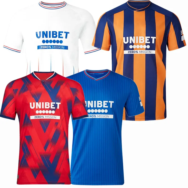 Maillot de football des Rangers 2023 2024 Maillot de football DESSERS HAGI CANTWELL DANILO TAVERNIER SOUTTAR SIMA RASKIN DOWELL LAMMERS LAWRENCE JACK Glasgow Kit homme et enfant