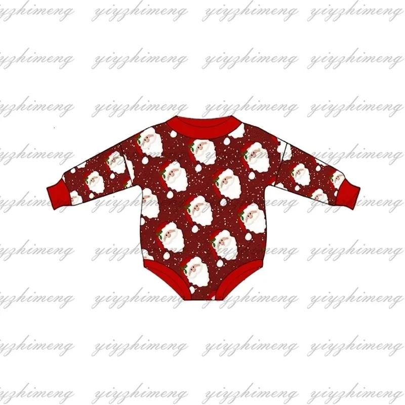 Kläder sätter god jul baby pojkar flickor kläder baby onesie långärmad Santa Romper Baby's kläder 231129