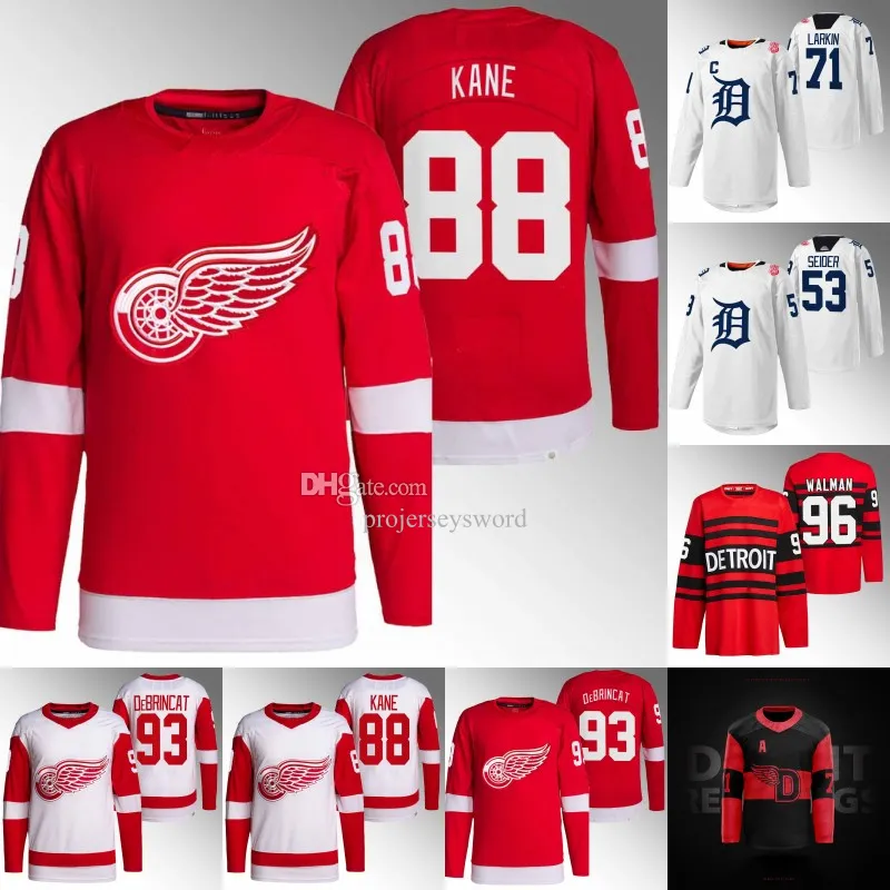 No71 Dylan Larkin Red Home Womens Jersey