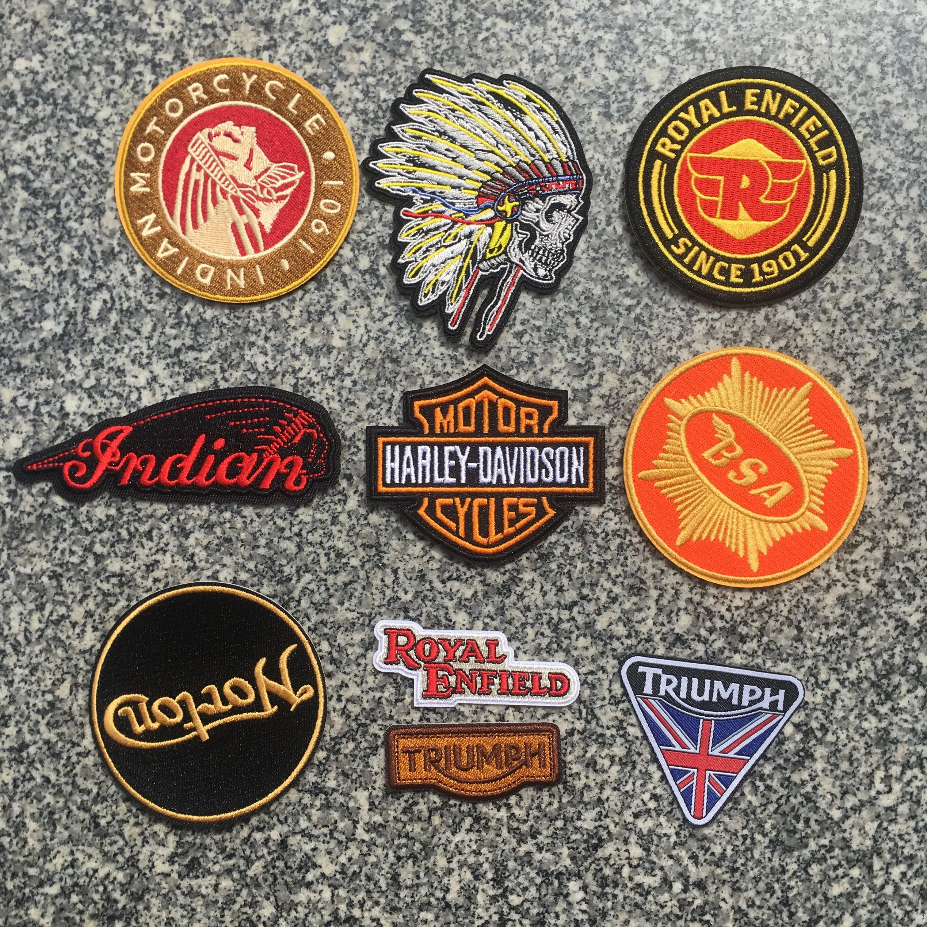 Indian Motorcycles Embroidered Iron Patches for Clothing