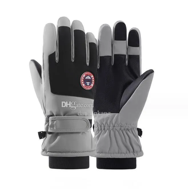 Gants de Ski chauds d'hiver en plein air pour hommes et femmes, mitaines de cyclisme, imperméables, écran tactile, Sport, équitation, coupe-vent, imperméables, antidérapants