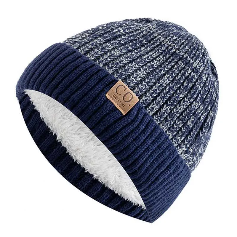Two-Tone Winter Hats: Unisex Warm Beanie Cap, Fur Lined  display picture 3