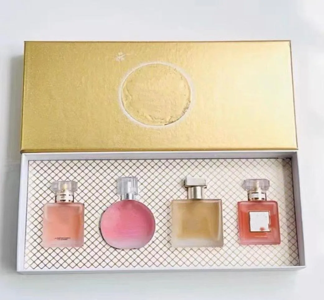 20220女性用の香水セット25ml 4ボトルEDP Tendre N5 Spray Parfum Charm Charm Lady Designer Perfumes Cologne8780991