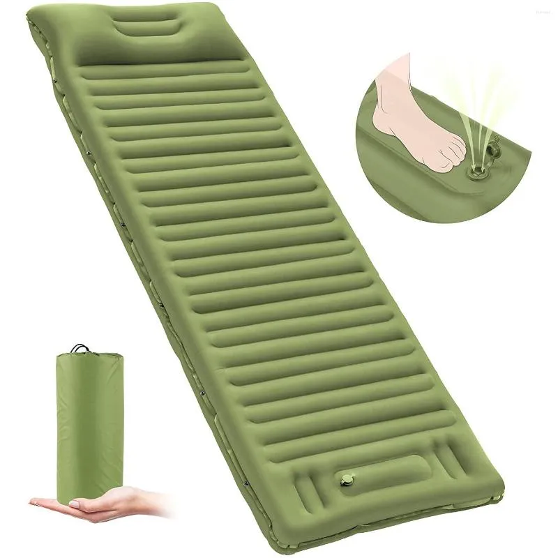 Mobili da campeggio Pad gonfiabile per esterni Lettino da campeggio 40D Nylon Ufficio Pausa pranzo Materasso portatile Chaise longue