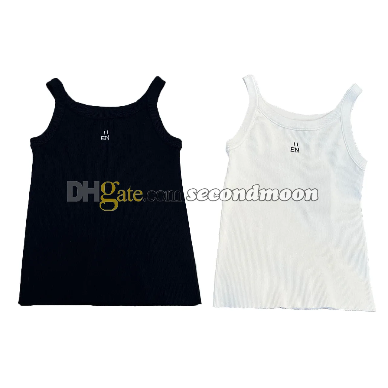 Canotte ricamate con lettere sexy da donna Canotte da palestra Fitness T-shirt lavorata a maglia Donna Maglieria sportiva