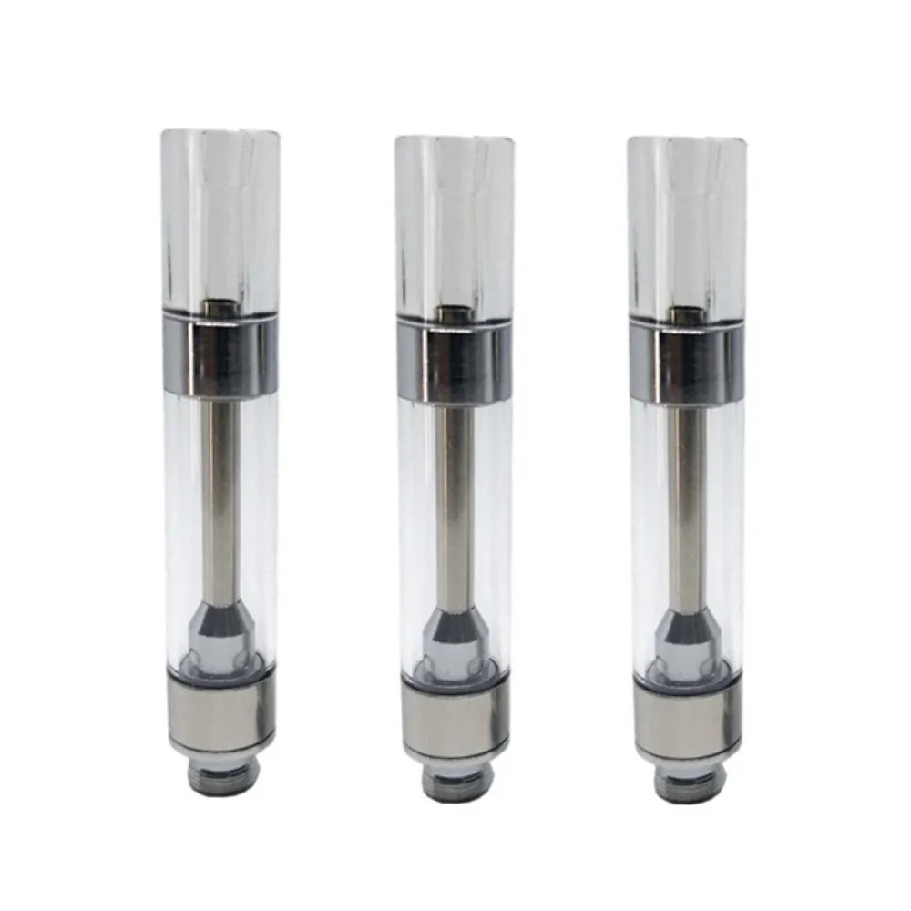 푸시 M6T G5 세라믹 카트리지 0.5ml 1.0ml Atomizer 플라스틱 프레스 둥근 마우스 피스 탱크 510 스레드 두꺼운 오일 빈 vape 카트.