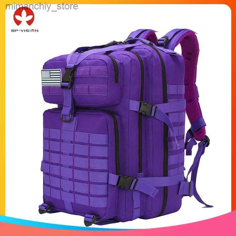 Bolsas al aire libre Mochila militar para hombres Táctico Crossfit Bolsa de gimnasio EDC Fitness Impermeable Mol Syst Bolsa Senderismo al aire libre Mochila Color Q231130