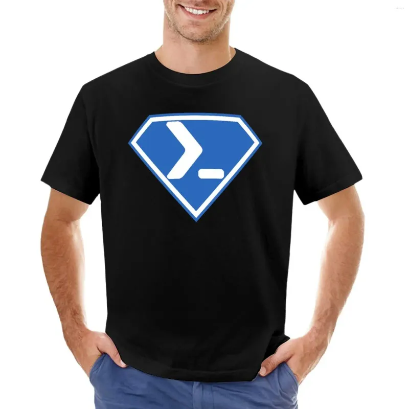 Męskie koszulki T-shirt PowerShell Diamond Szybkie suszenie koszulka krótkiego rękawu Niestandardowy dla mężczyzn