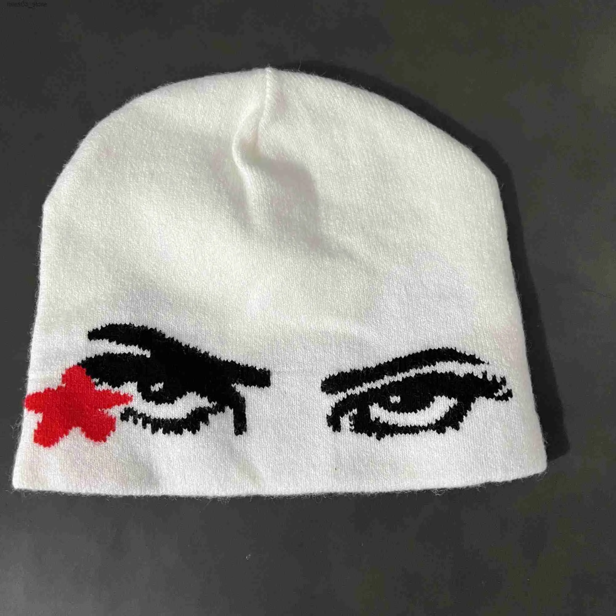 Beanie/Skull Caps Hot Sale 2023 New Unisex PPSC A3 Eyes Men's Skullies Beanies Winter Hat Knitted Hat Cotton Hip Hop Cap＃23 Q231130