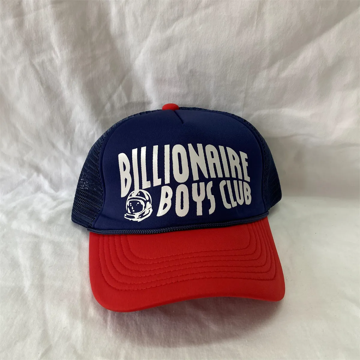 Blue Red Baseball Cap Trucker Hat Regulowanego Snapback One Rozmiar UNSX