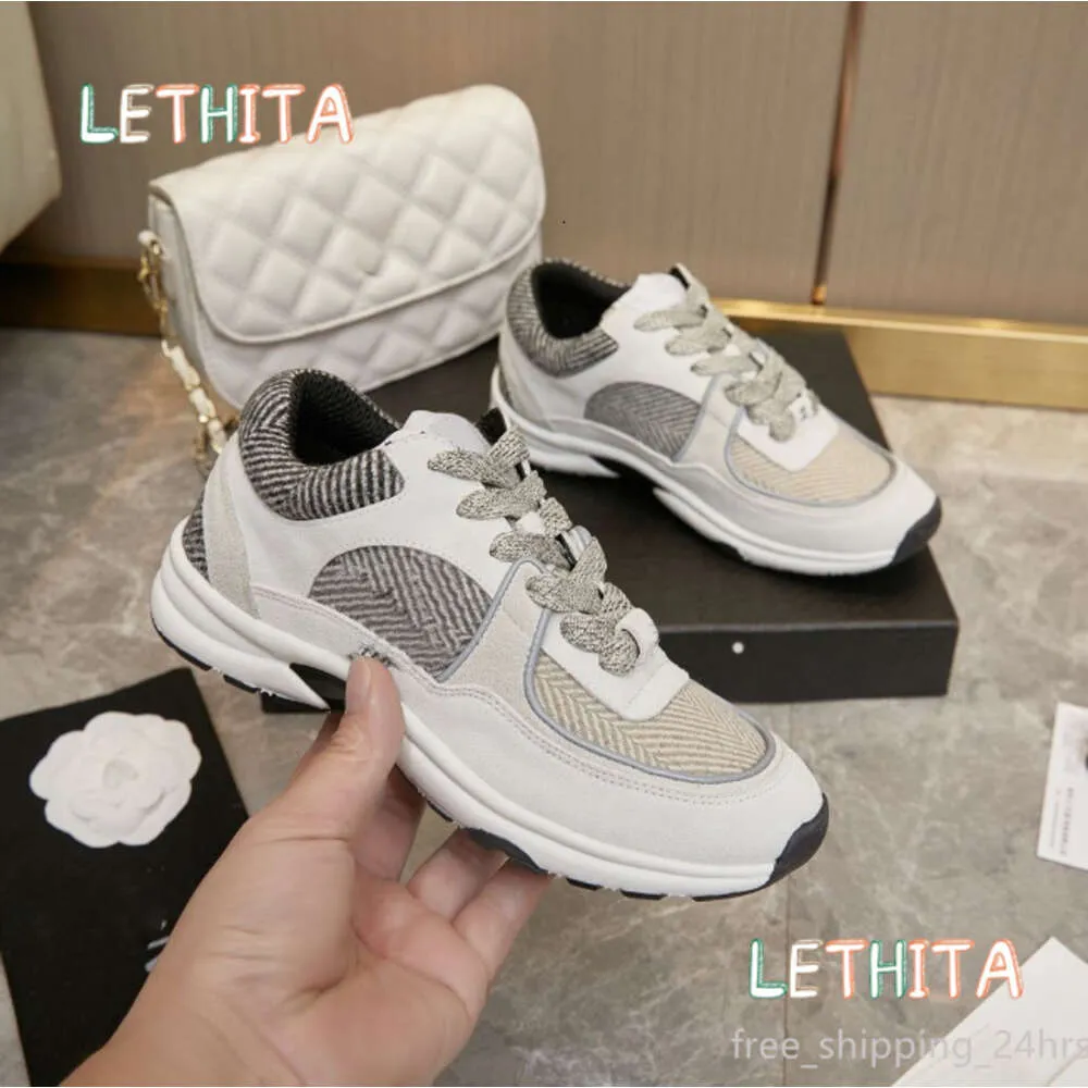 Calfskin Nylon Reflective Sneakers Designer Running Shoes Luxury Women  Sports Casual shoes Channel Shoe New CCity Sneaker Woman Trainer sdfsf  Fabric