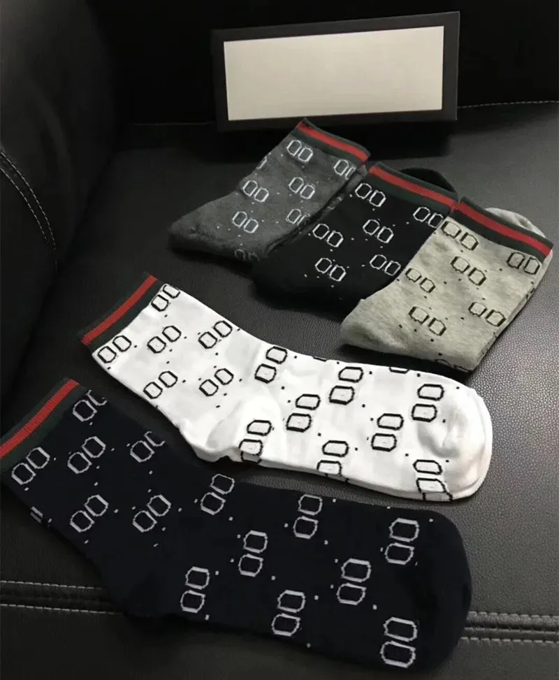 Gg Socks Ff Socks Designer Mens Womens Socks Five Pairs Luxe Sports Winter Mesh Letter Printed Sock Embroidery Cotton Man Woman with Box 285