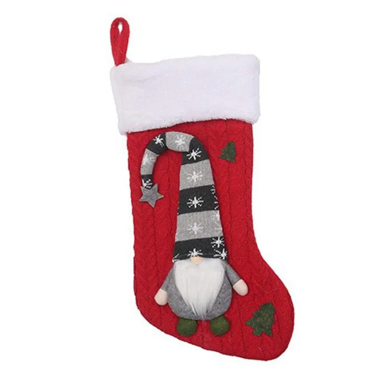 Kerstdecoraties grote kousen snoeptassen boom ornamenten Santa Snowman Cadeau