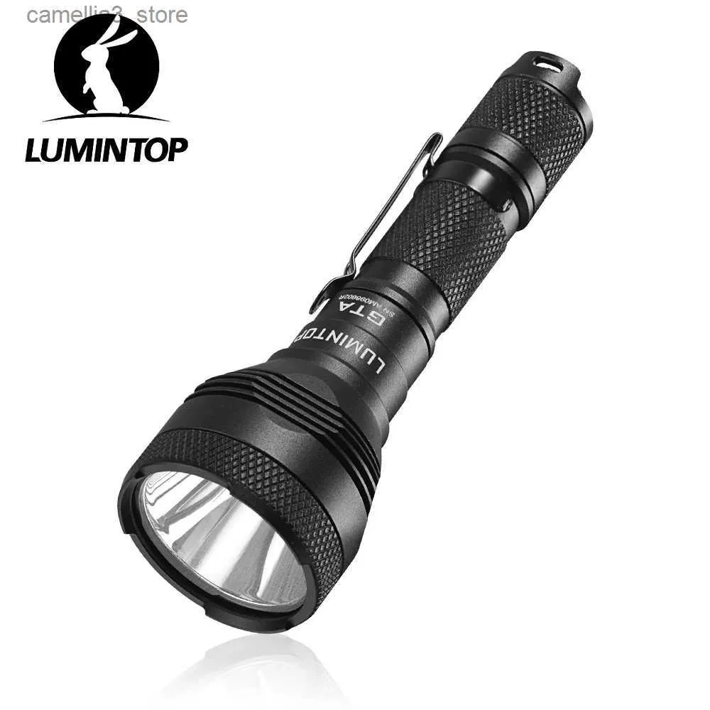 Torches EDC Powerful Flashlight Outdoor Lighting IP68 Waterproof 14500/AA Battery High Power Clip LED Torch 550 Lumens Camping GTA Q231130