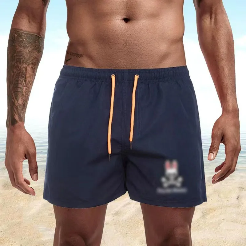 Дизайнерские мужские шорты мужчины короткие животные печатные кролики. Письмовая буква Beachspant 44 талия шорты.