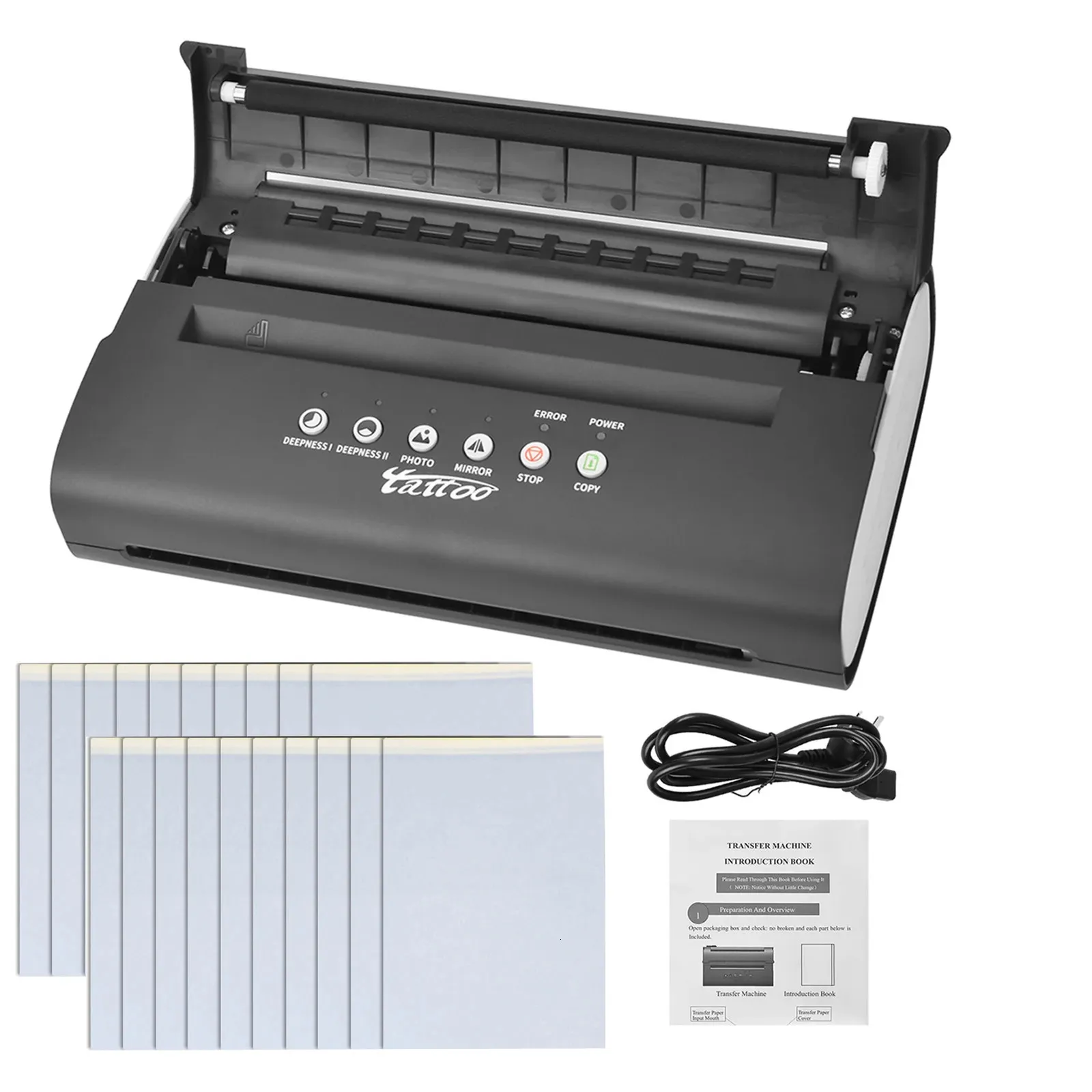 Tattoo Machine Transfer Stencil Printer Ritning Thermal Maker Copier Line Printing för 231129