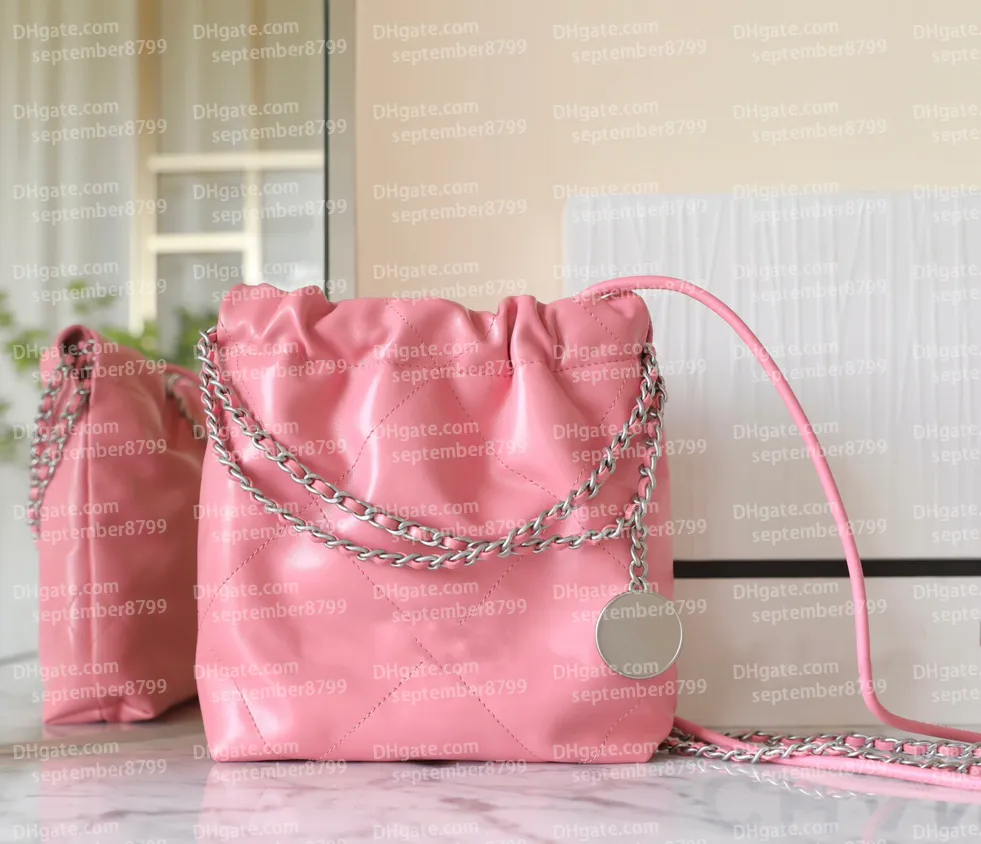 Nowy designerski luksusowy łańcuch damski łańcuch na ramię 10a najwyższej jakości torebka Mini 22bags luksusowa torba hobo oryginalne skórzane torby na crossetyczne torby 20 cm portfel z pudełkiem