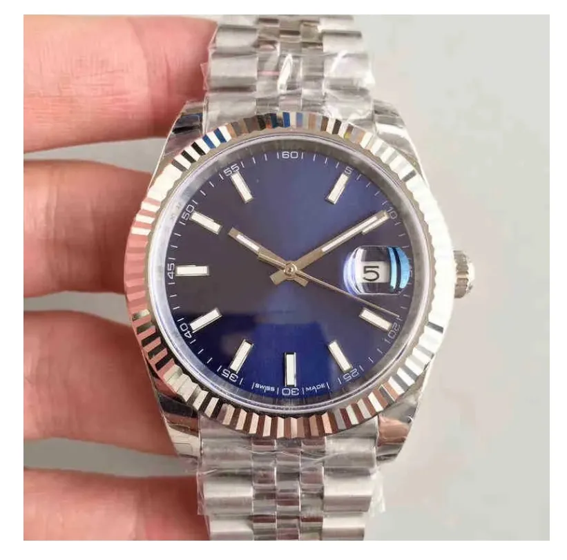 EW Factory Mens Watch Top Quality 41mm 126334 Datejust 904L Steel Blue Dial Luminova Watches Cal.3235 Rörelse Mekanisk automatisk vattentät mäns armbandsur