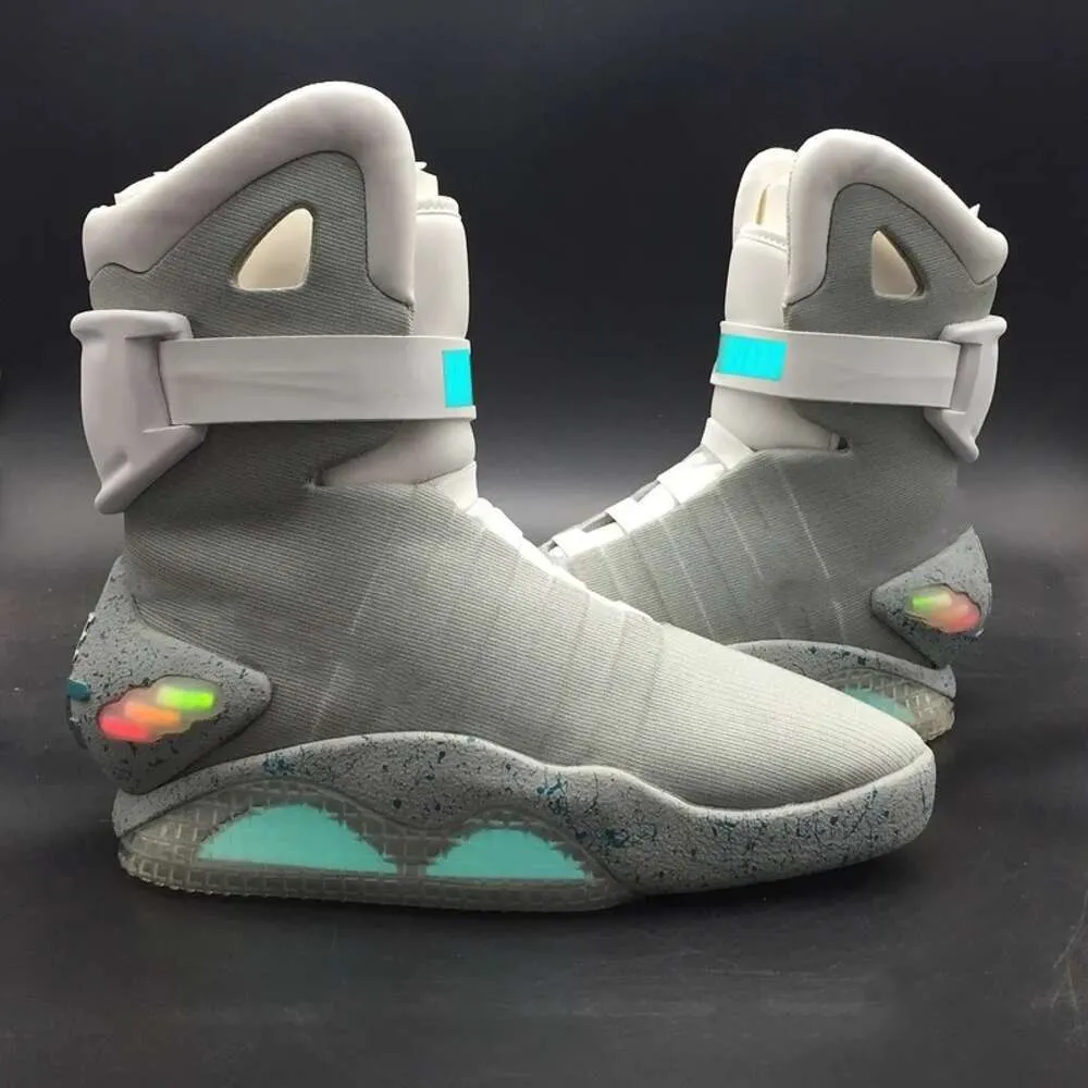 AIR Mag Back To The Future Basketball Shoes LED Lighting Marty