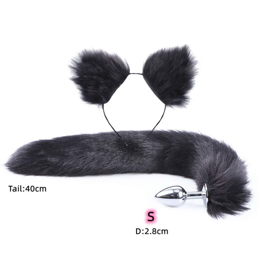 Massage products Exotic Costumes Hairpin Accessories of Metal Anal Plug Sexy Toys with Soft Fox Tail for Men Women Couples Cosplay Flirting