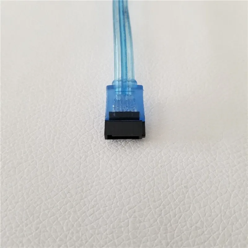 SATA 3.0 Dataförlängning Seriell kabel Pure koppar 8-kärnig skärmad för SSD-hårddisk 6 GB Blue 50cm