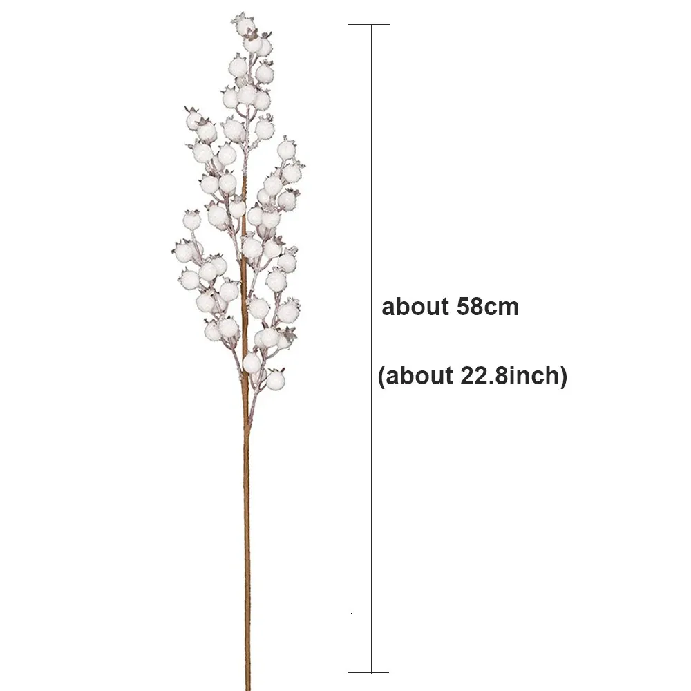 Artificial White Berries Willow Stems For DIY Crafts And Christmas Tree  Decorations From Xue009, $13.61