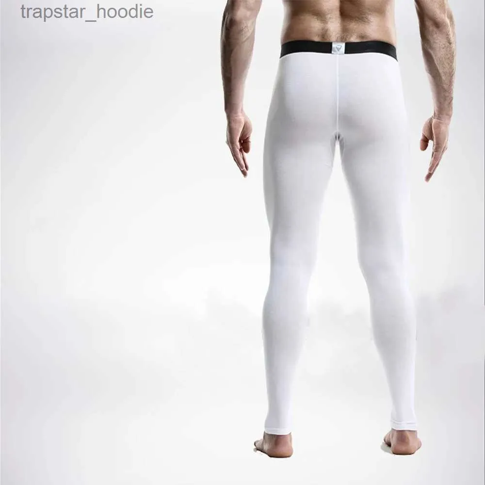 Men's Bulge Pouch Long Johns Leggings Thermal Bottoms Stretchy Warm  Underwear 