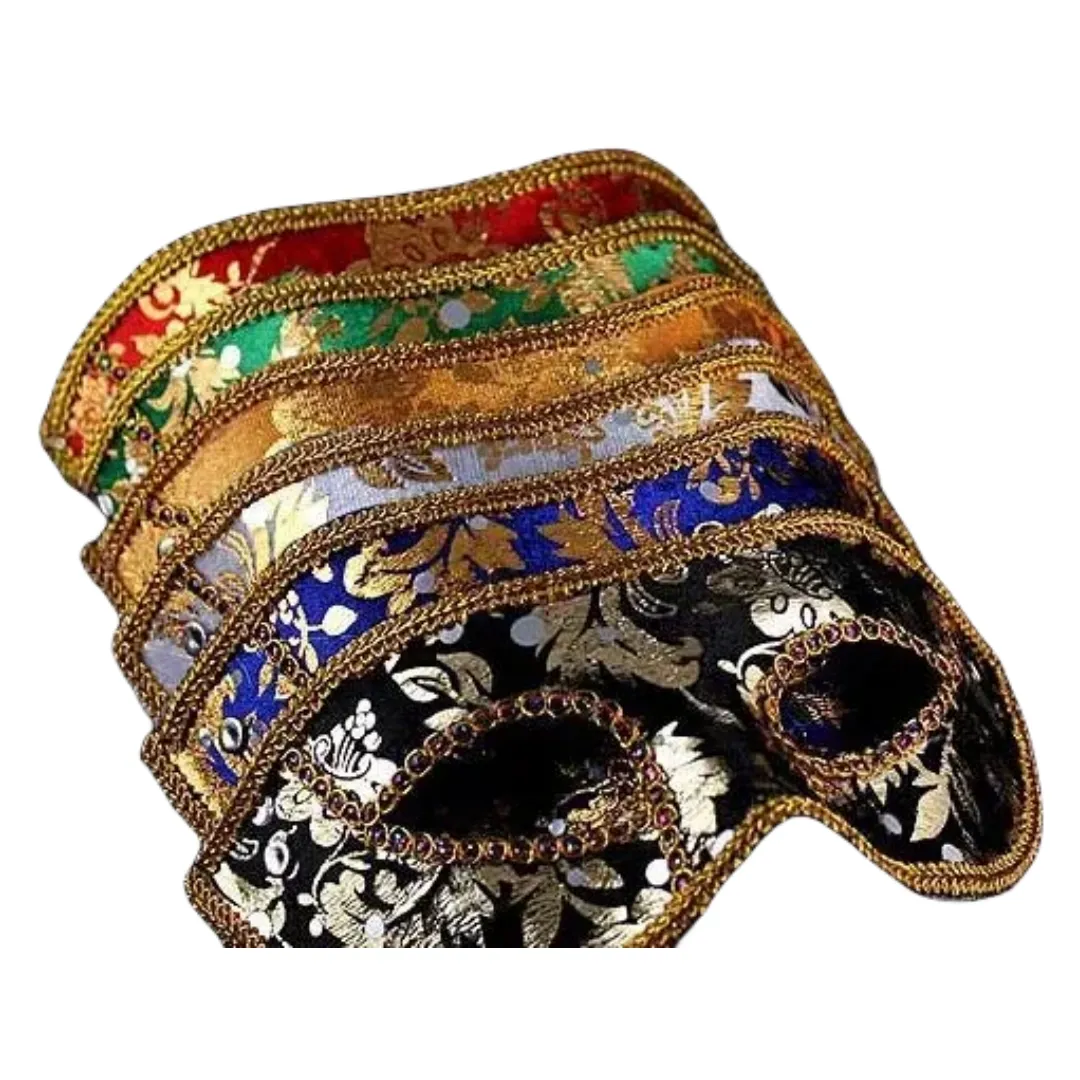 Maschera Veneziana In Pizzo Nero – Elegante Mezzo Viso Per Carnevale, Halloween E Balli In Maschera, Unisex