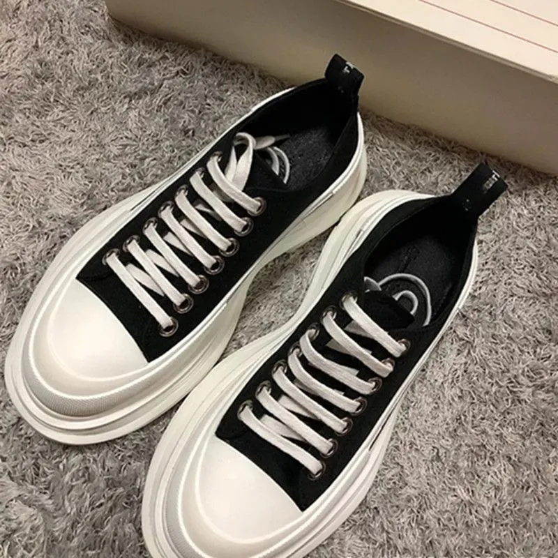 Scarpe Da Ginnastica Casual In Tela Da Donna Basse Con Suola In Gomma Con Lacci Scarpe Casual In Tela Con Plateau Da Uomo Antiscivolo Taglia 36 40 4 593 DHgate