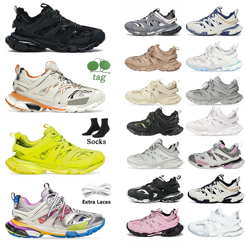 Designer-Schuhe für Damen und Herren, Track 3 3.0-Turnschuhe, Balanscigas, Luxus-Turnschuhe, dreifach schwarz, weiß, rosa, blau, orange, gelb, grün, Tess.S. Gomma Tracks Sportschuh Eur 36-45