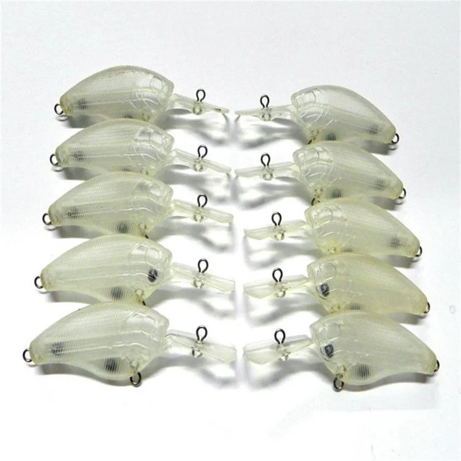 Unpainted Fishing Lure 9cm 10g Square Bill Blank Lures Medium Diving  Crankbaits Plastic Baits Body With Rattles293e From 48,87 €