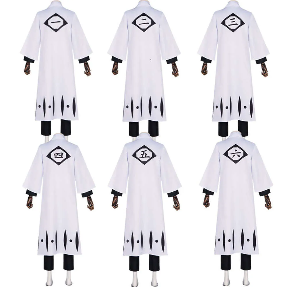 Wybielacz Cosplay Costume Soul Socjan Geti Kapitan Kimono ustawił Aizen Sousuke Kuchiki Byakuya Die Pa Unohana Retsu Soi Fon