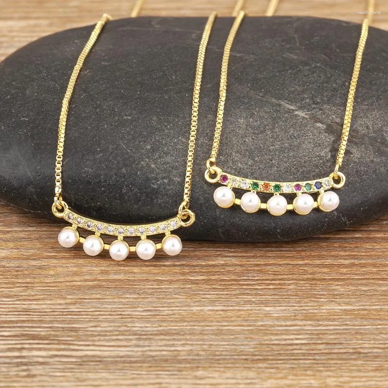 Naszyjniki wiszące nidin koreański błyszczący kryształowy naszyjnik perłowy wykwintny chok łańcucha obojczyka dla kobiet trend estetyczny biżuteria