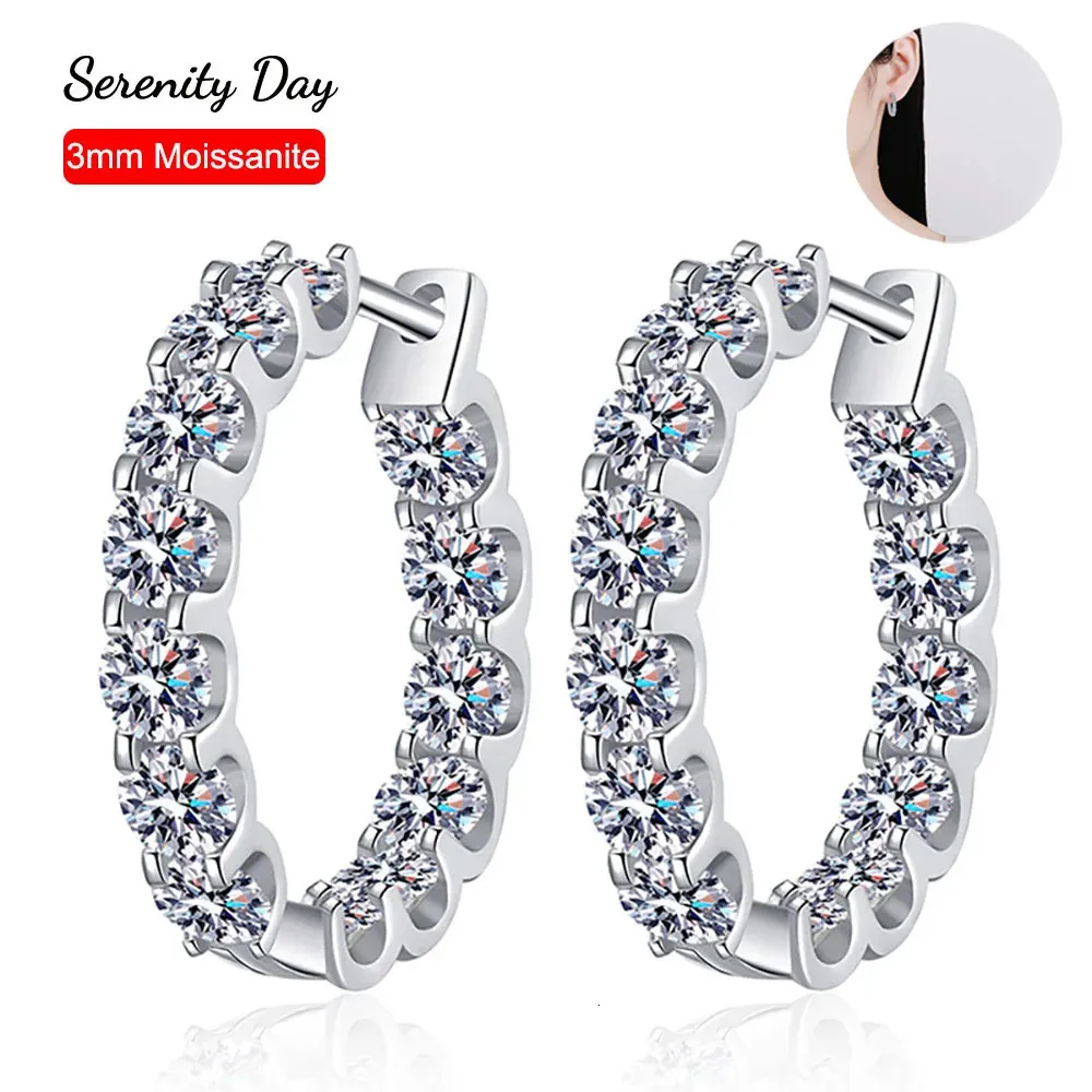 Boucle d'oreille Serenity Day en argent 925, plaque Pt950 incrustée de couleur D, 26 par paire, boucle d'oreille tête de taureau, bijoux fins pour vente en gros, 231129