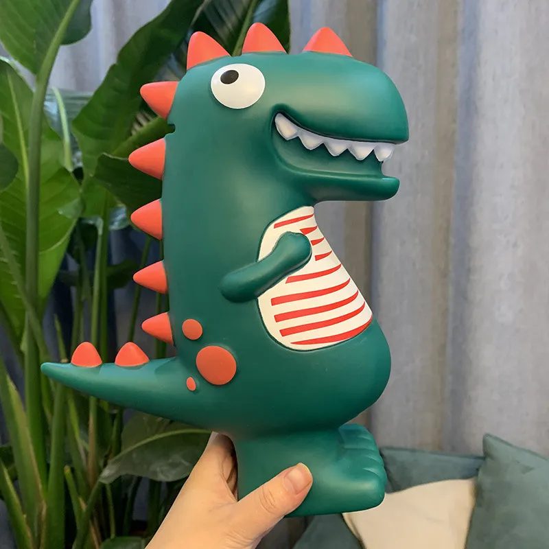 Nieuwe items Cartoon Dragon Piggy Bank Coin Opbergdoos Verjaardagscadeau Huisdecoratie Kinderen Dinosaur EM00 230428