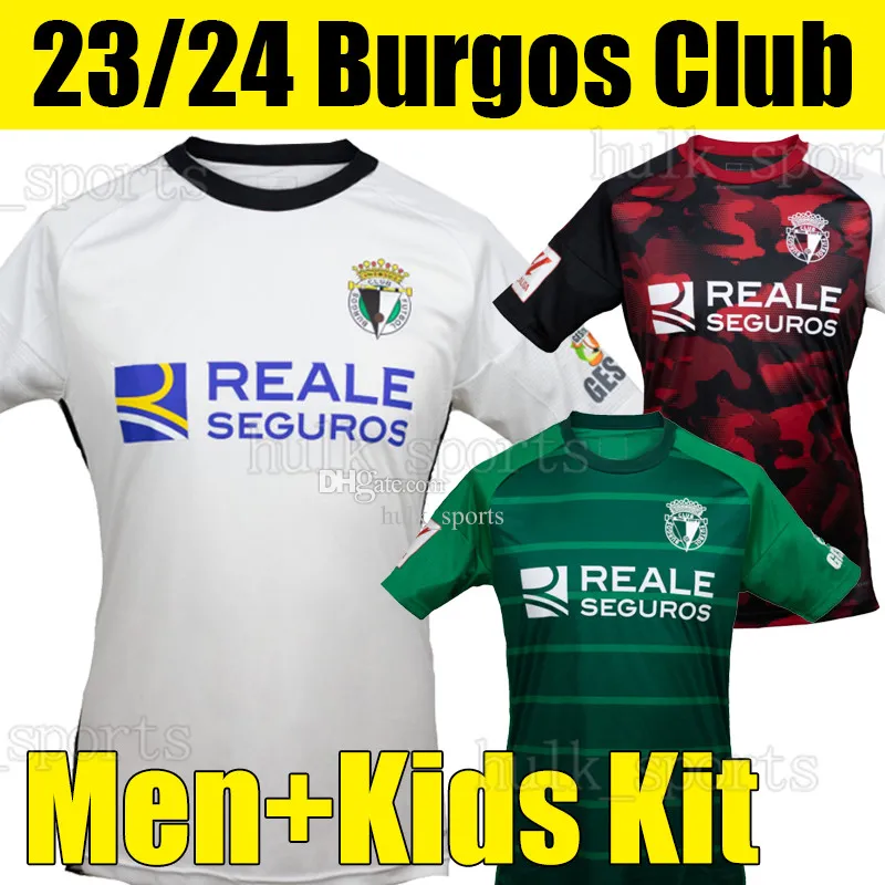 23/24 Burgos BERMEJO GASPAR Voetbalshirts CF ARTOLA P.VALCARCE MUMOZ 2023 Home Wit Uit 3e heren kindertenue Voetbalshirts Uniform met korte mouwen