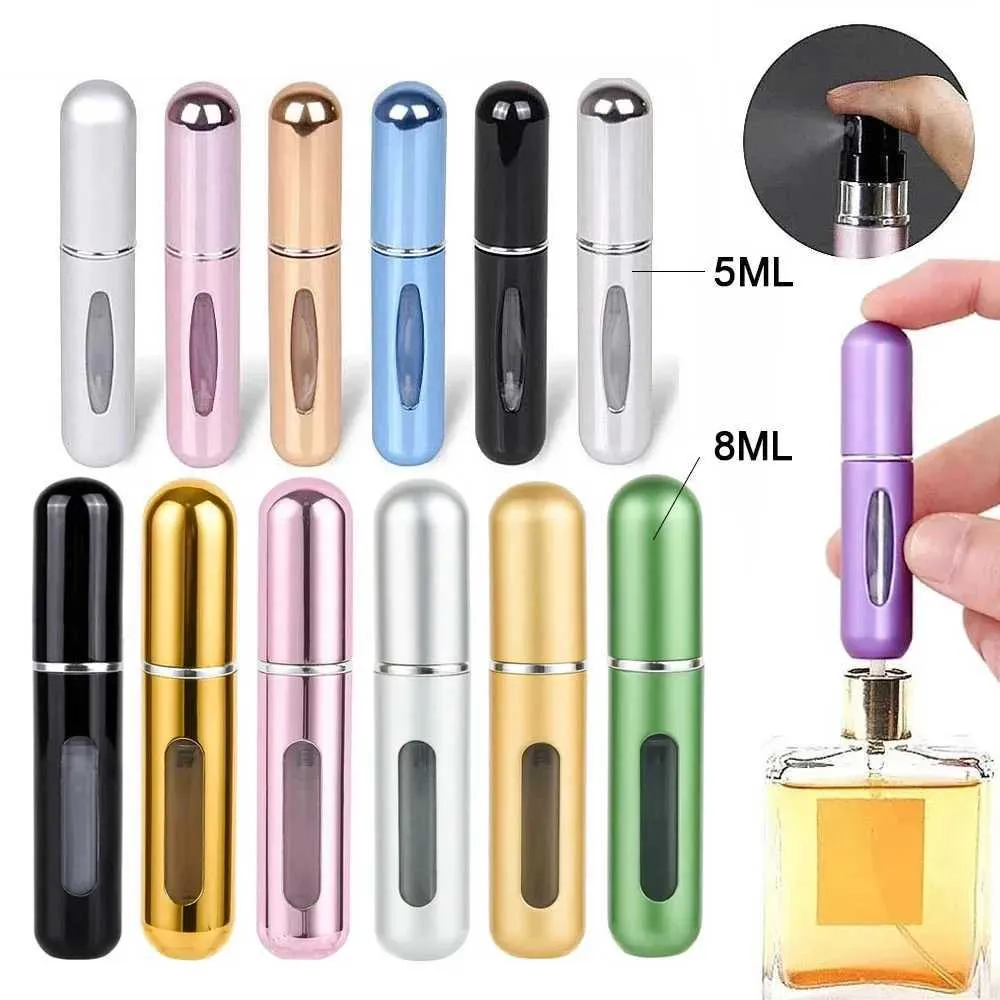 8 ml/5 ml Mini Fles Hervulbare Parfum Spray Met Geurpomp Lege Cosmetische Containers Draagbare Verstuiver Voor reizen