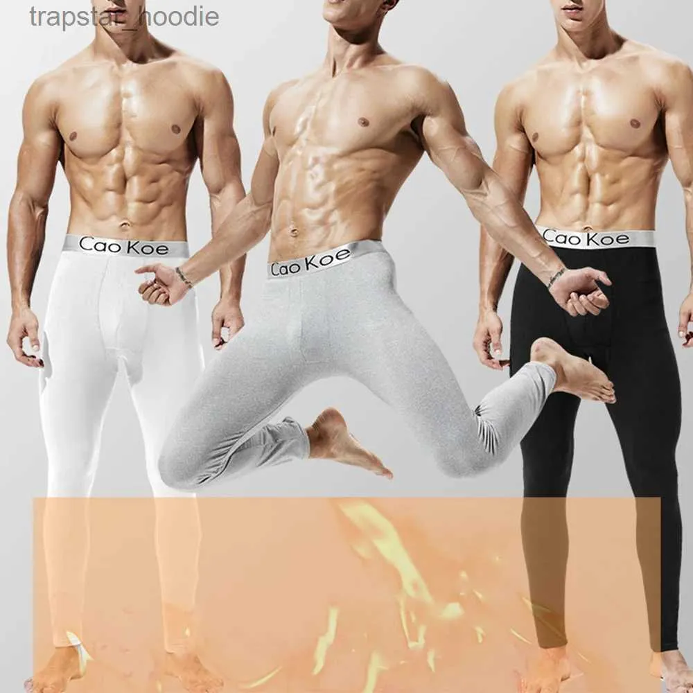 Men's Thermal Underwear Thermal Long Johns For Men Soft Elasticity Underwear Trousers Warm Base Bot Tight Sport Leggings Pants Thermal Sleepwear L231130