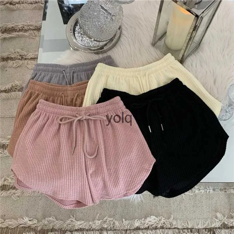 Women's Shorts Women Summer Oversized High Elastic Lace Up Dstring Wide Leg Loose Casual Fitness Running Sports Pants S-4XLyolq