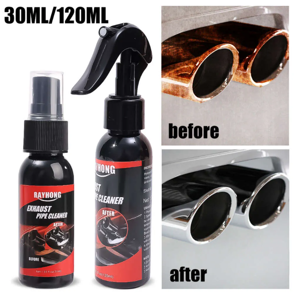 Uppgradera uppgradering 30 ml/120 ml bil rost Remover Cleaner Set Motorcykel Avgasrörsrenovering Rostomvandlare Reparation Antioxidantverktyg