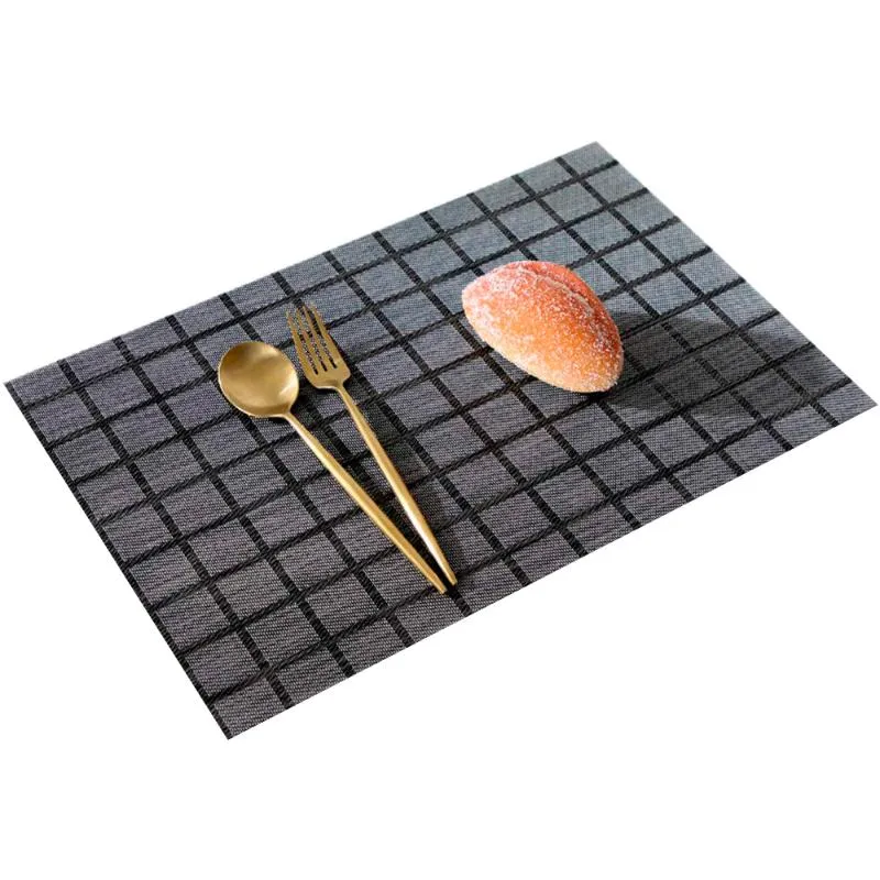 Table Mats Pads EXCO 6pcs PVC Napperon Rectangle Vaisselle Pad Tapis De Salle À Manger Isolation Thermique Napperons Bol Dans La Cuisine Accessoires