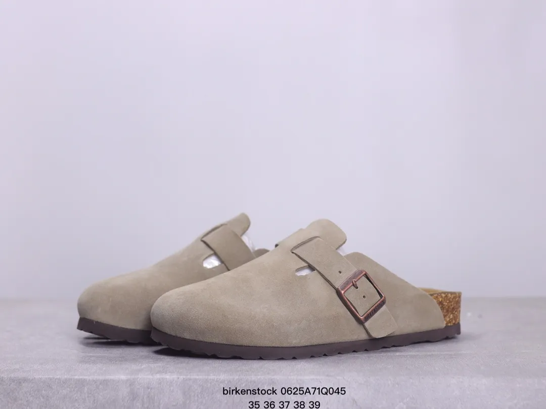 Sandálias de desenhista Mulheres Homens Boston Shearling Chinelos Arizonas Mayari Kyoto Head Pull Cork Suede Couro Mocassins Plate-Forme Plataforma Flat Clog Beach Size35-46