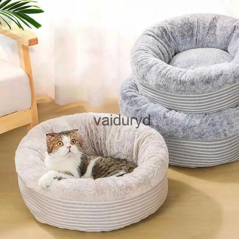 Кровати для кошек, мебель, теплая кровать, дом, круглый коврик для сна для кошек, подушка для домашних животных, гнездо для щенков, ракушка для маленьких собак