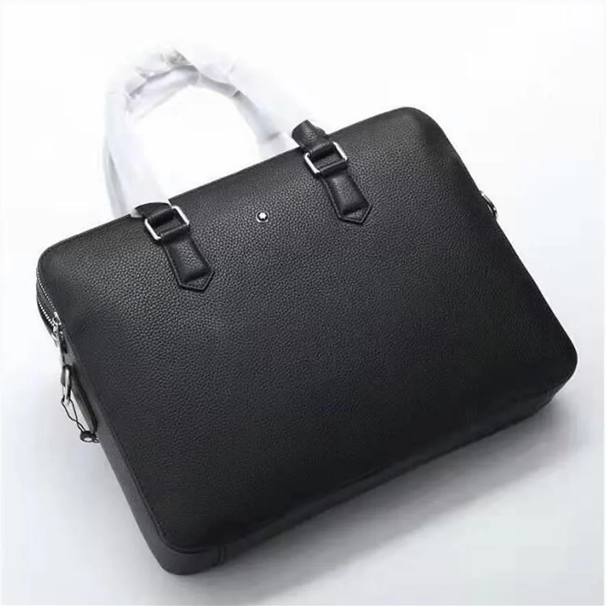 New Brand Briefcase Designer Men Bags Famous brand Mens Shoulder Bag Real Leather Handbag290e